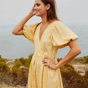 Christy Dawn Dhalia Dress in butterscotch floral